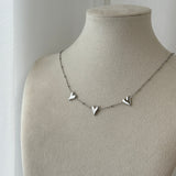 SILVER BABY HEARTS ~ NECKLACE