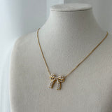 PEARLY BOW ~ NECKLACE