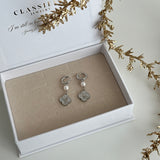 SILVER MINA CLOVER ~ EARRINGS