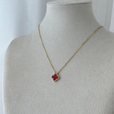 SANTA RED * STERLING SILVER NECKLACE