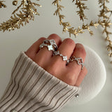 SNOWFLAKE * STERLING SILVER RING